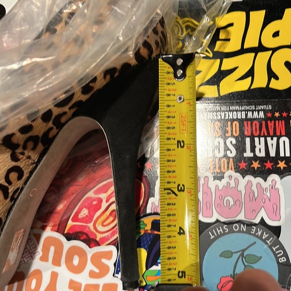 Aldo platform peep toe heel 5’ heel size 40 US9 Leopard Print - Picture 4 of 4